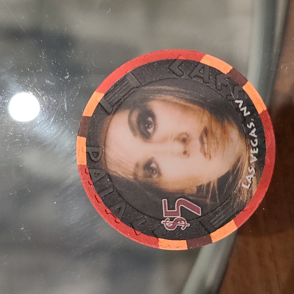 Celine Dion Caesars Palace $5 Poker chip